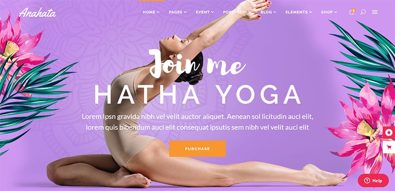 Anhata - WordPress Theme for Yoga Trainer